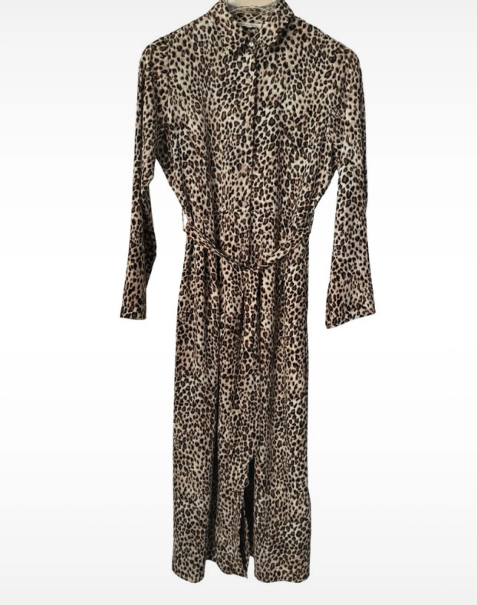 Millenium maxi dress leopard print with tie belt size M – photo 3